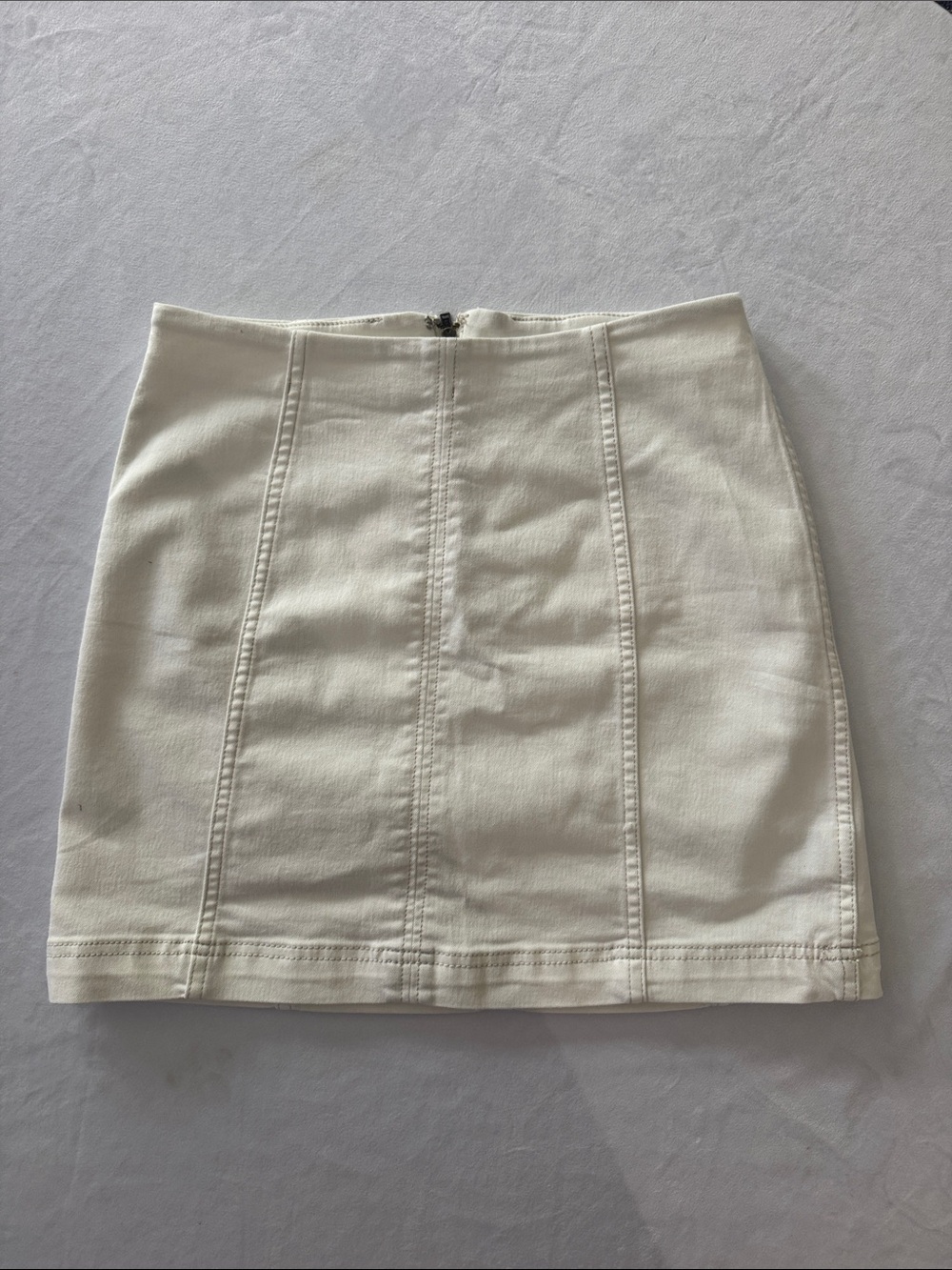 Free People Classic Cream Mini Skirt